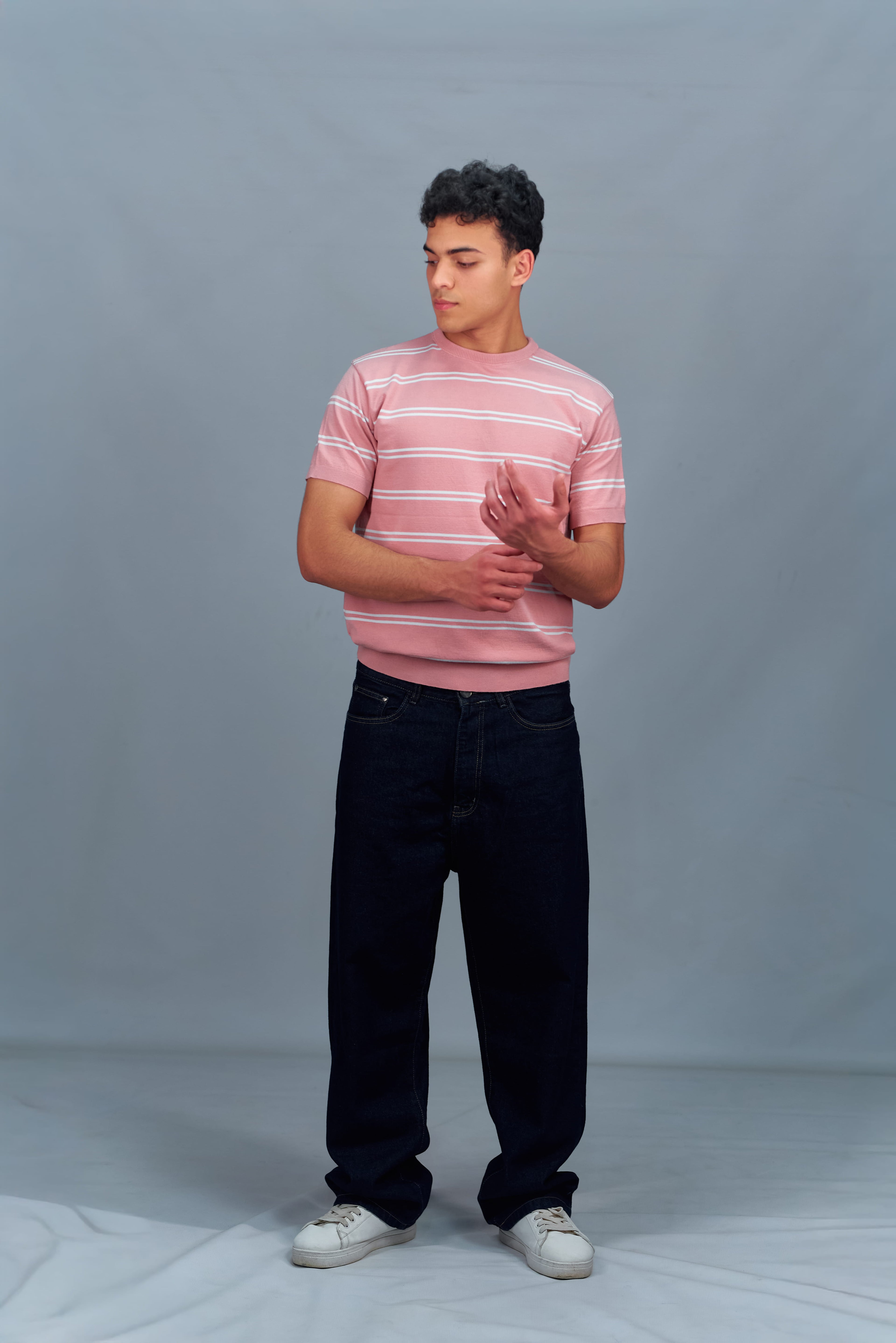 Groomi Knit T-shirt (stripe)