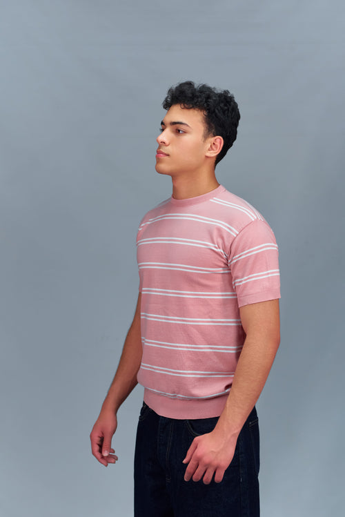 Groomi Knit T-shirt (stripe)