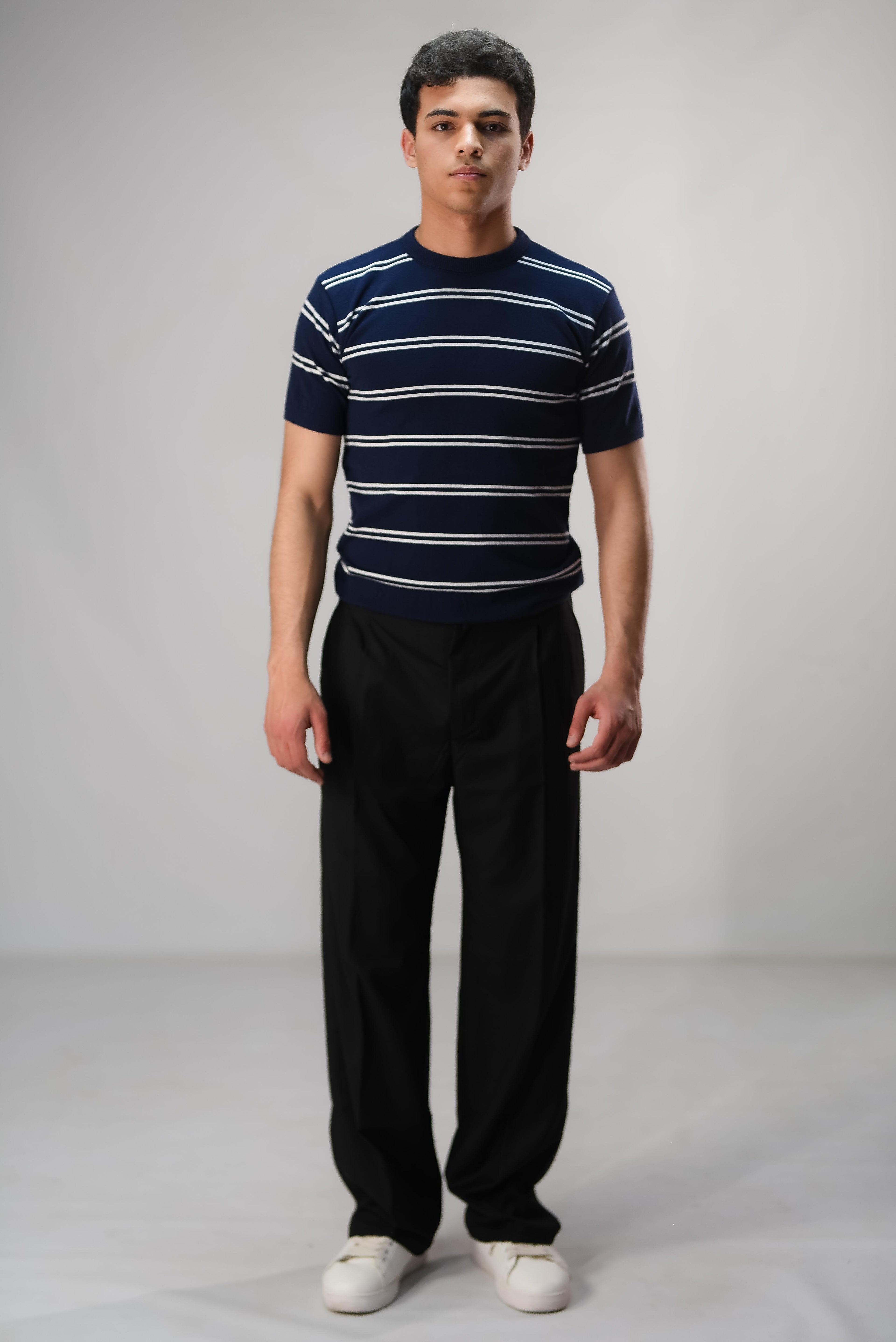 Groomi Knit T-shirt (stripe)