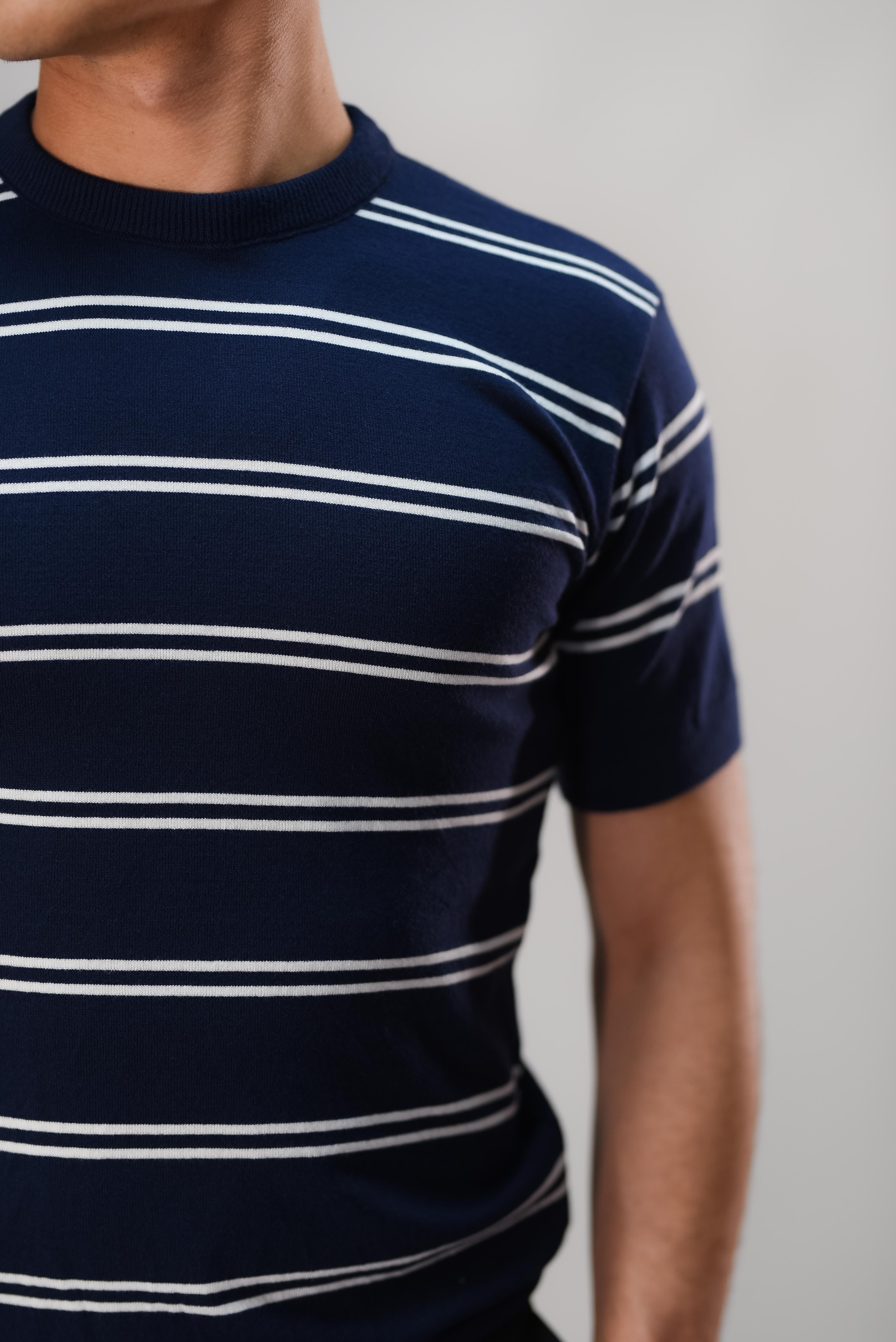 Groomi Knit T-shirt (stripe)