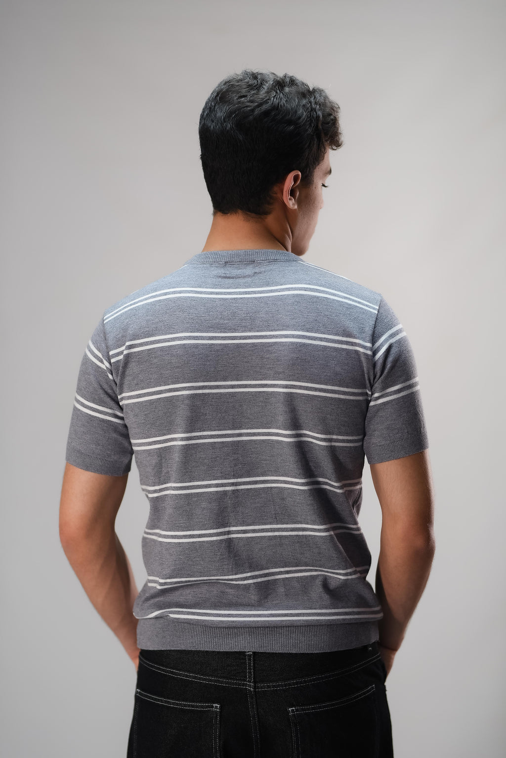Groomi Knit T-shirt (stripe)