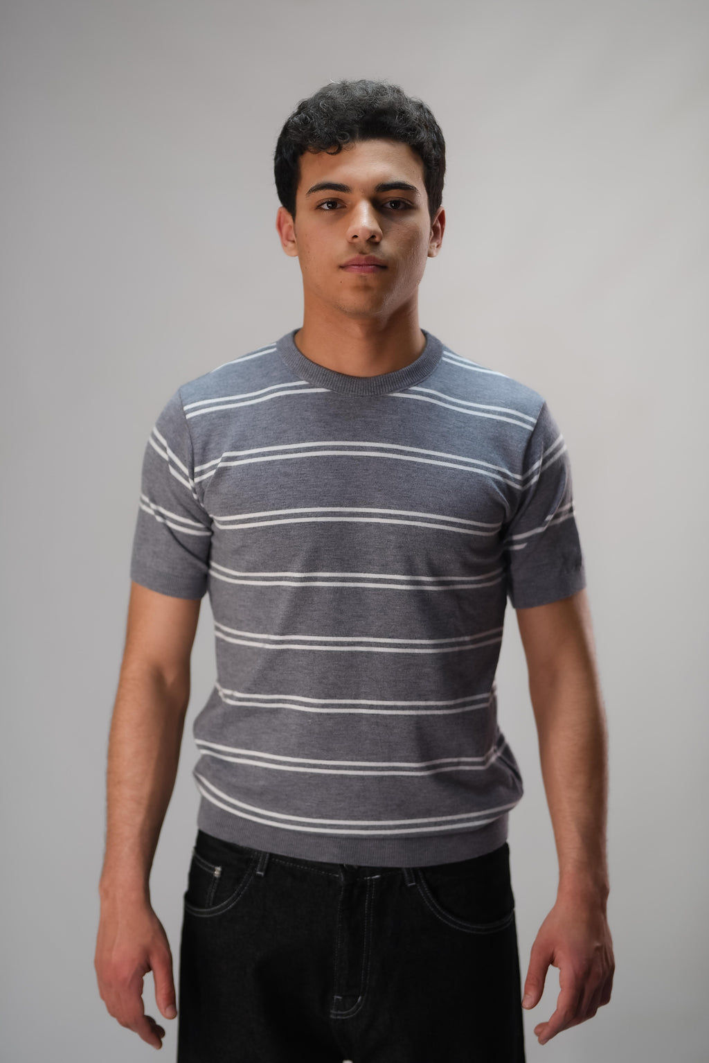 Groomi Knit T-shirt (stripe)