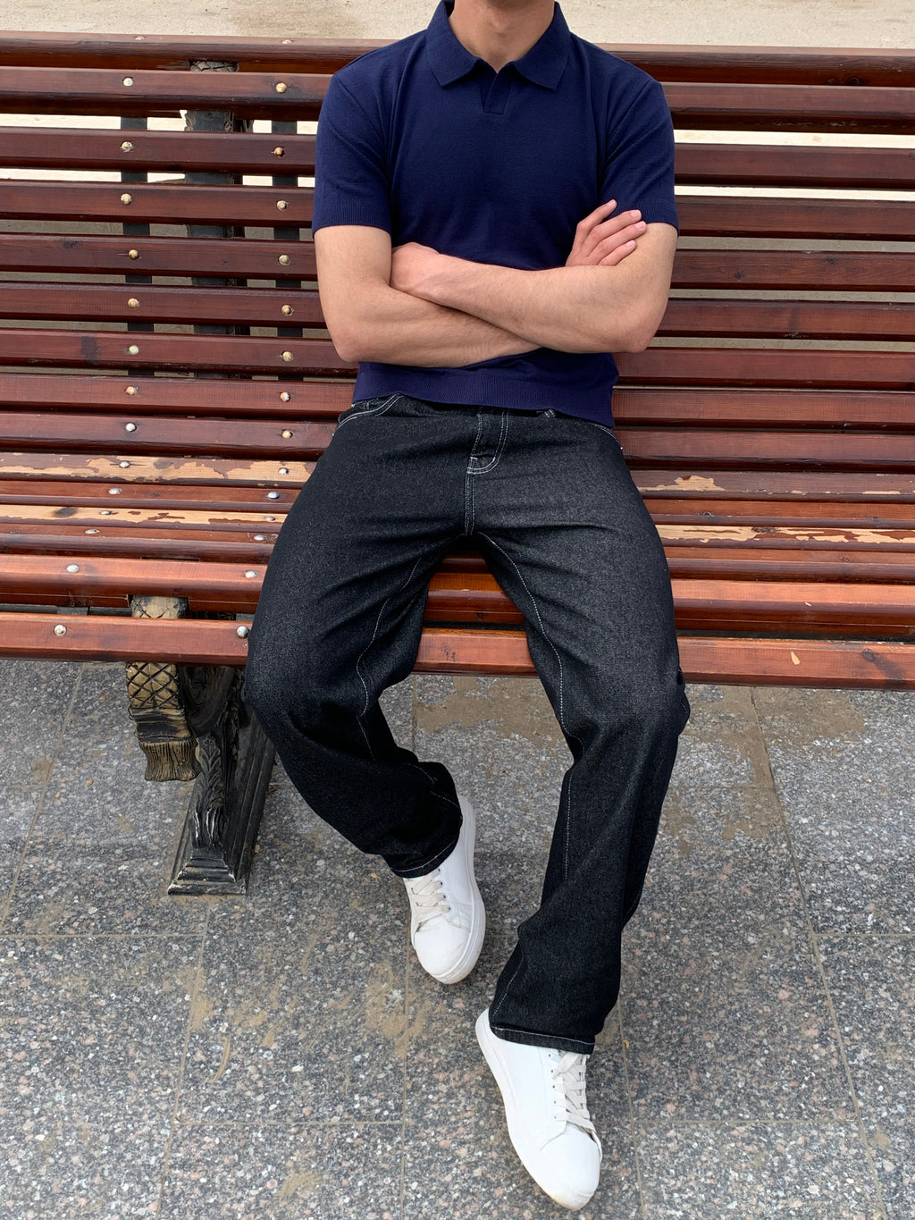 Essential knit polo