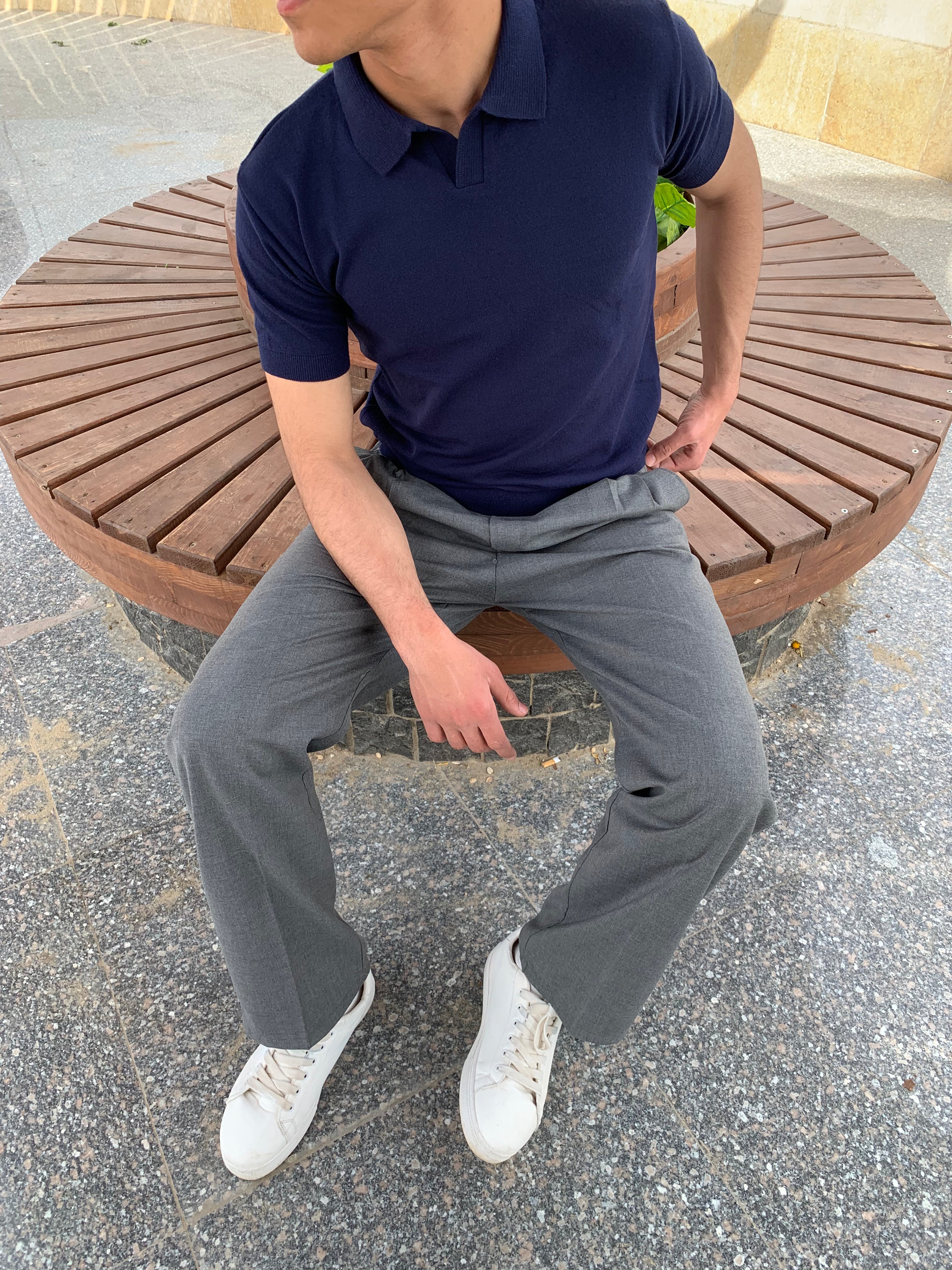 Essential knit polo